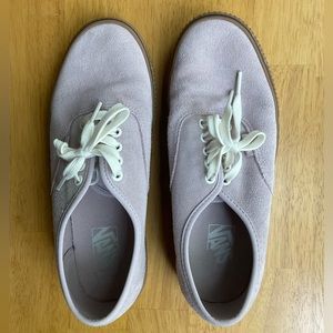 Vans Authentic (Suede) Violet Ice/Emboss Gum Shoes - size 9.5W /8M